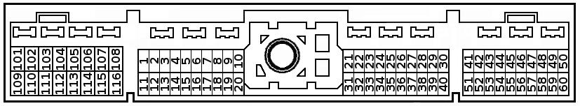 Nissan Skyline GTS-T (ECR33) - RB25DET - pinout ECU diagram