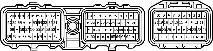 Toyota Supra (JZA80) / Aristo (JZS147) - 2JZ-GTE - pinout ECU diagram