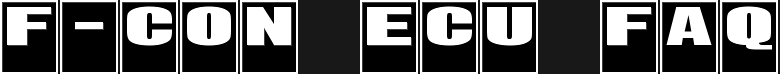 HKS F-CON ECU FAQ